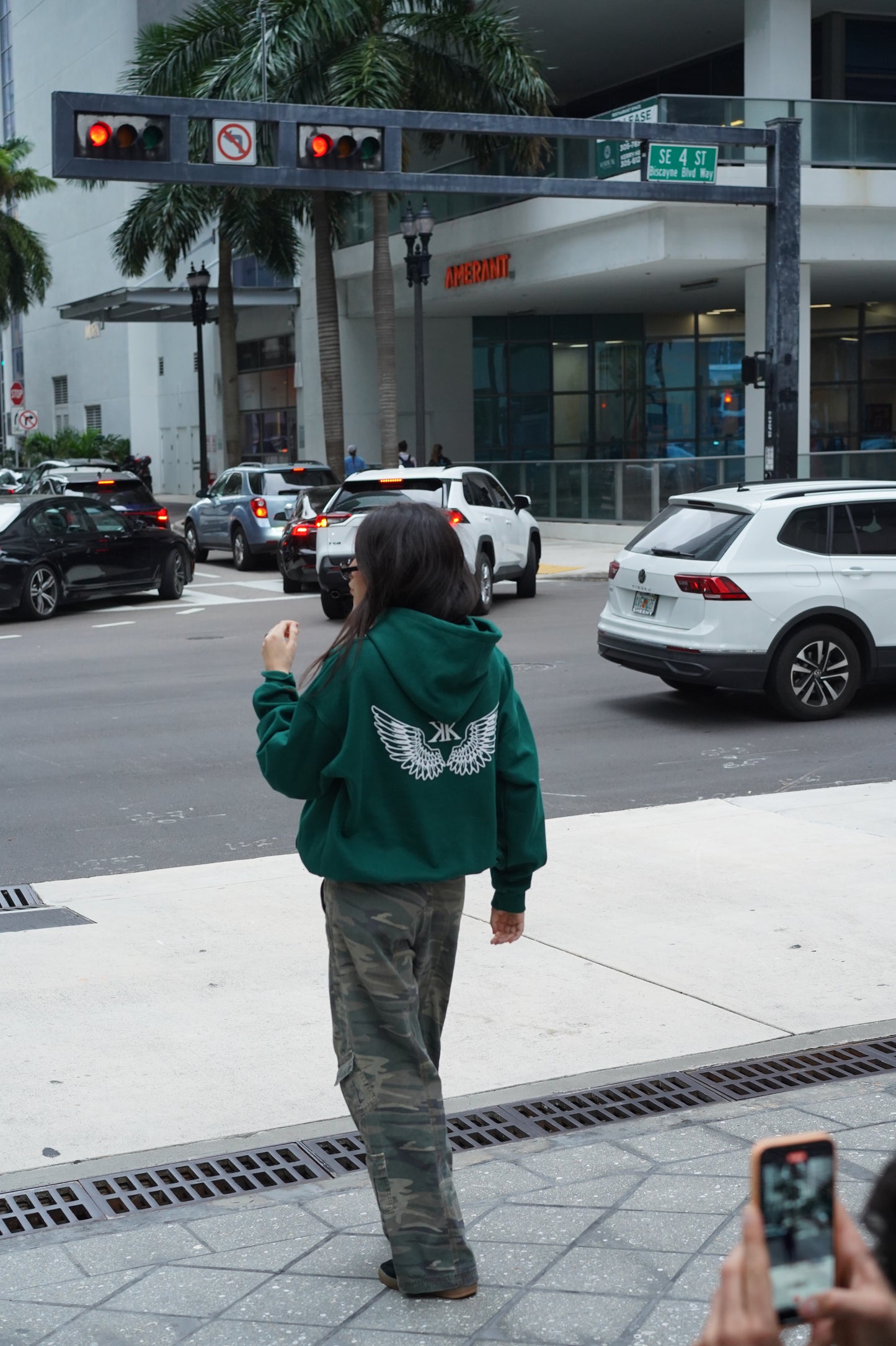 Wings Hoodie Forest Green