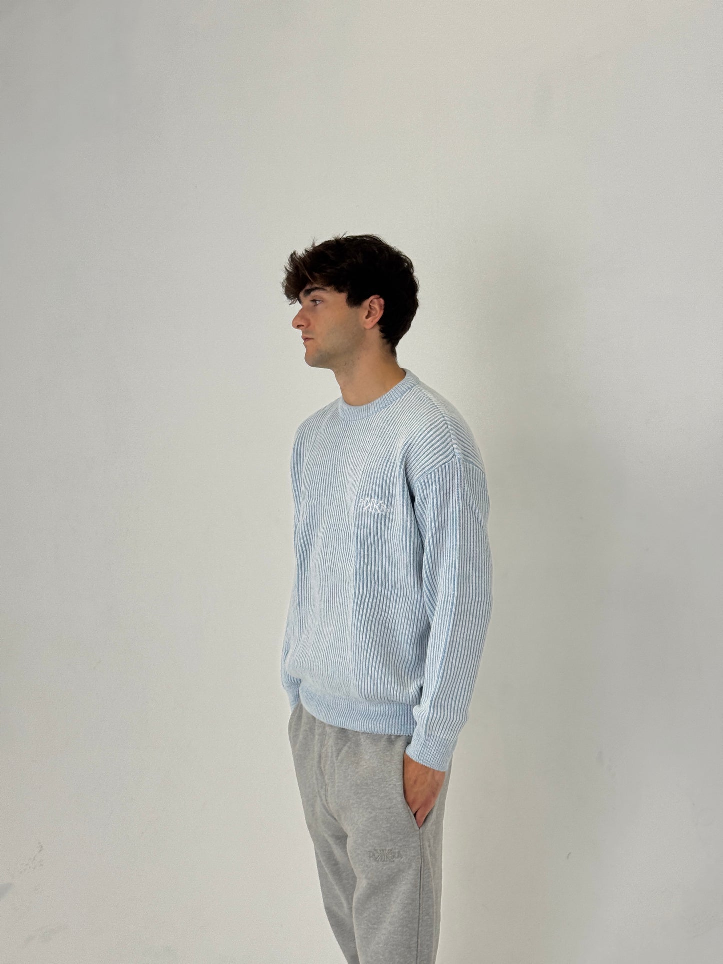 Striped Knitwear Blue