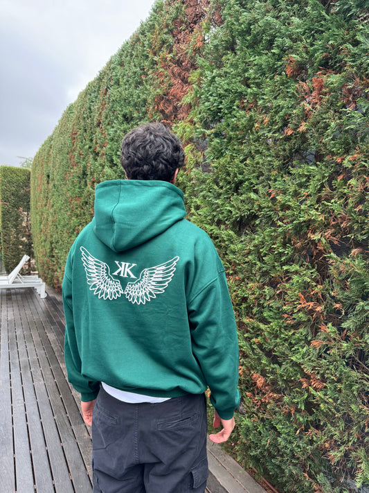 Wings Hoodie Forest Green