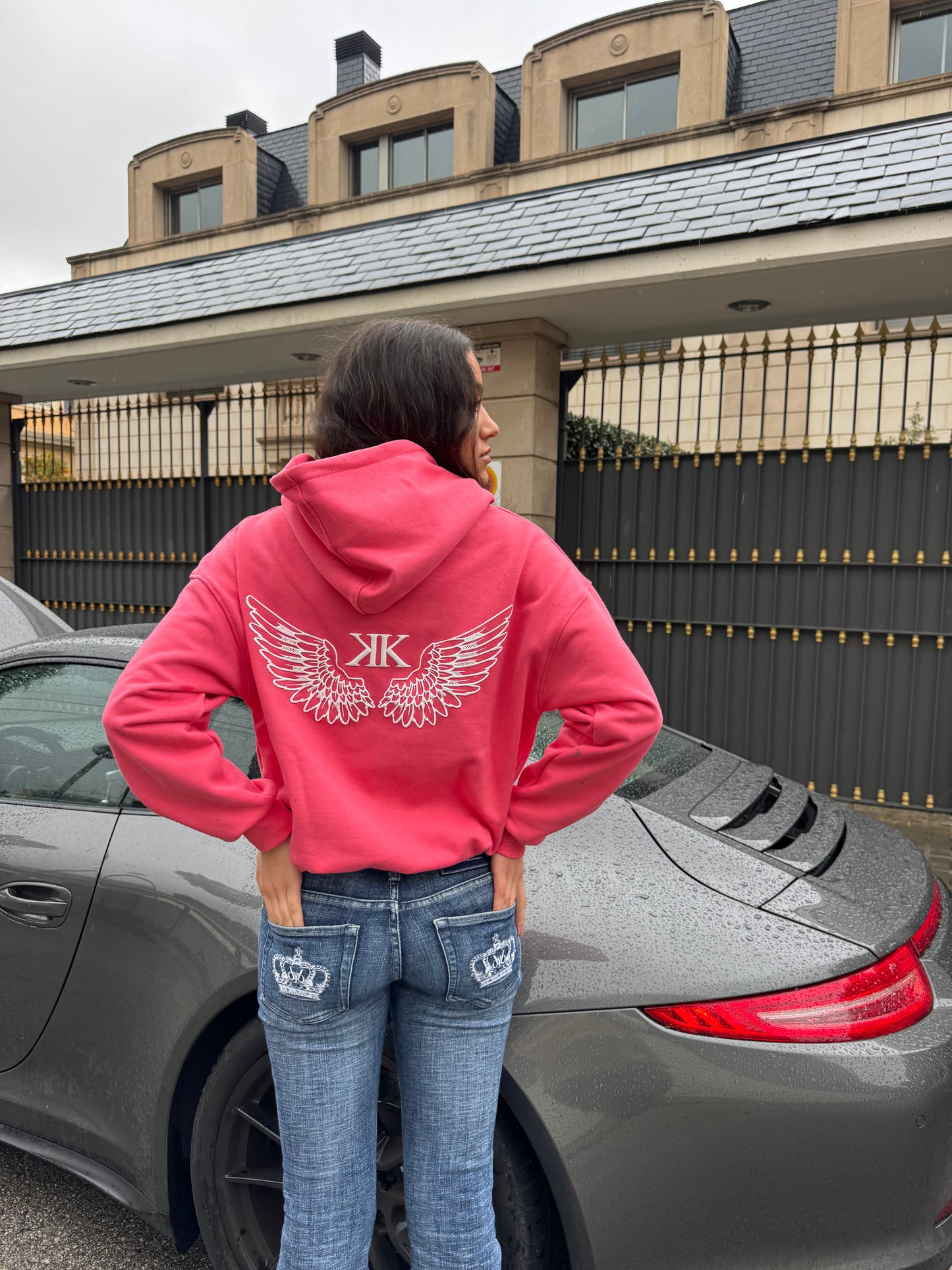 Wings Hoodie Pink