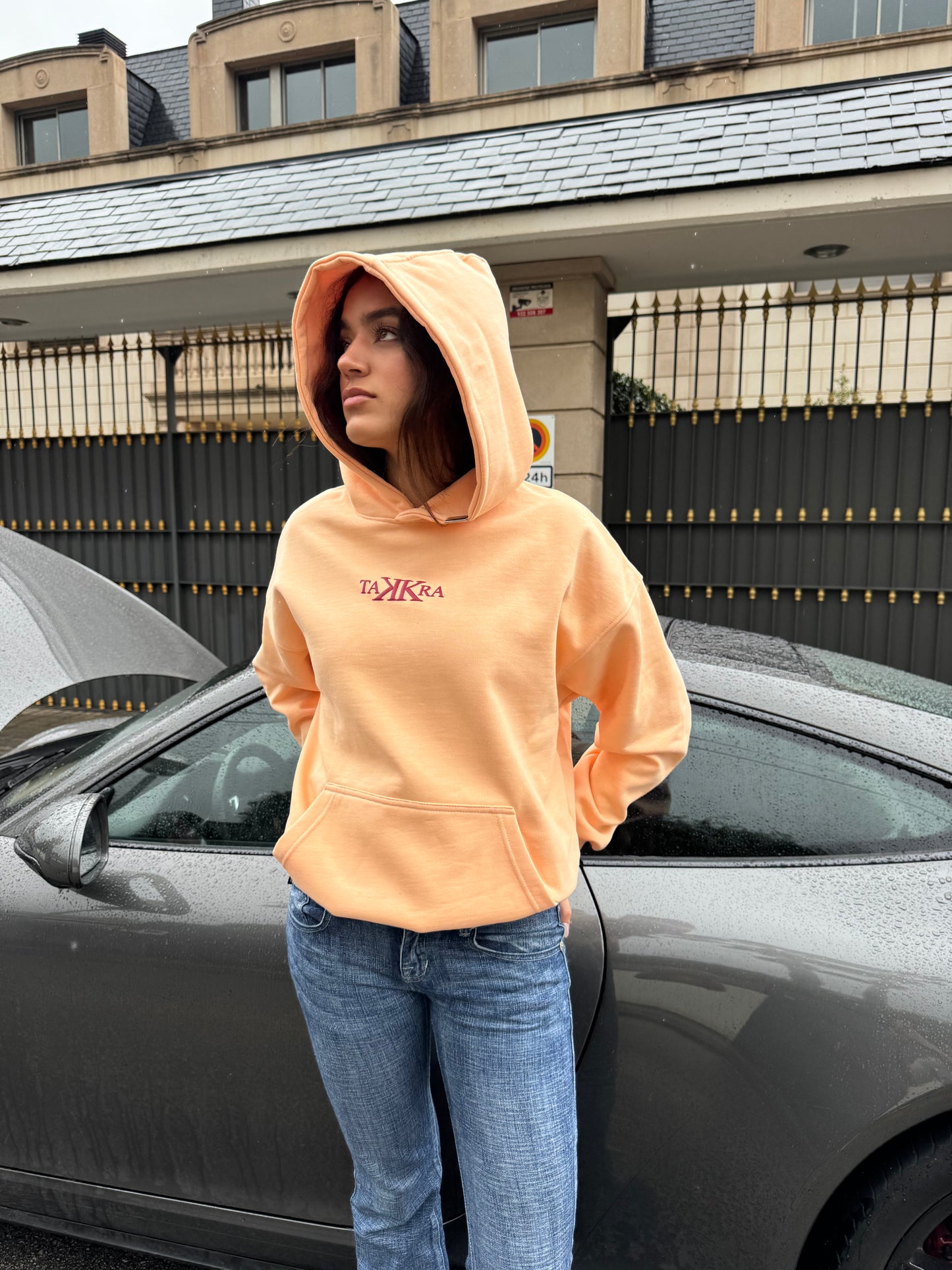 Wings Hoodie Peach Orange