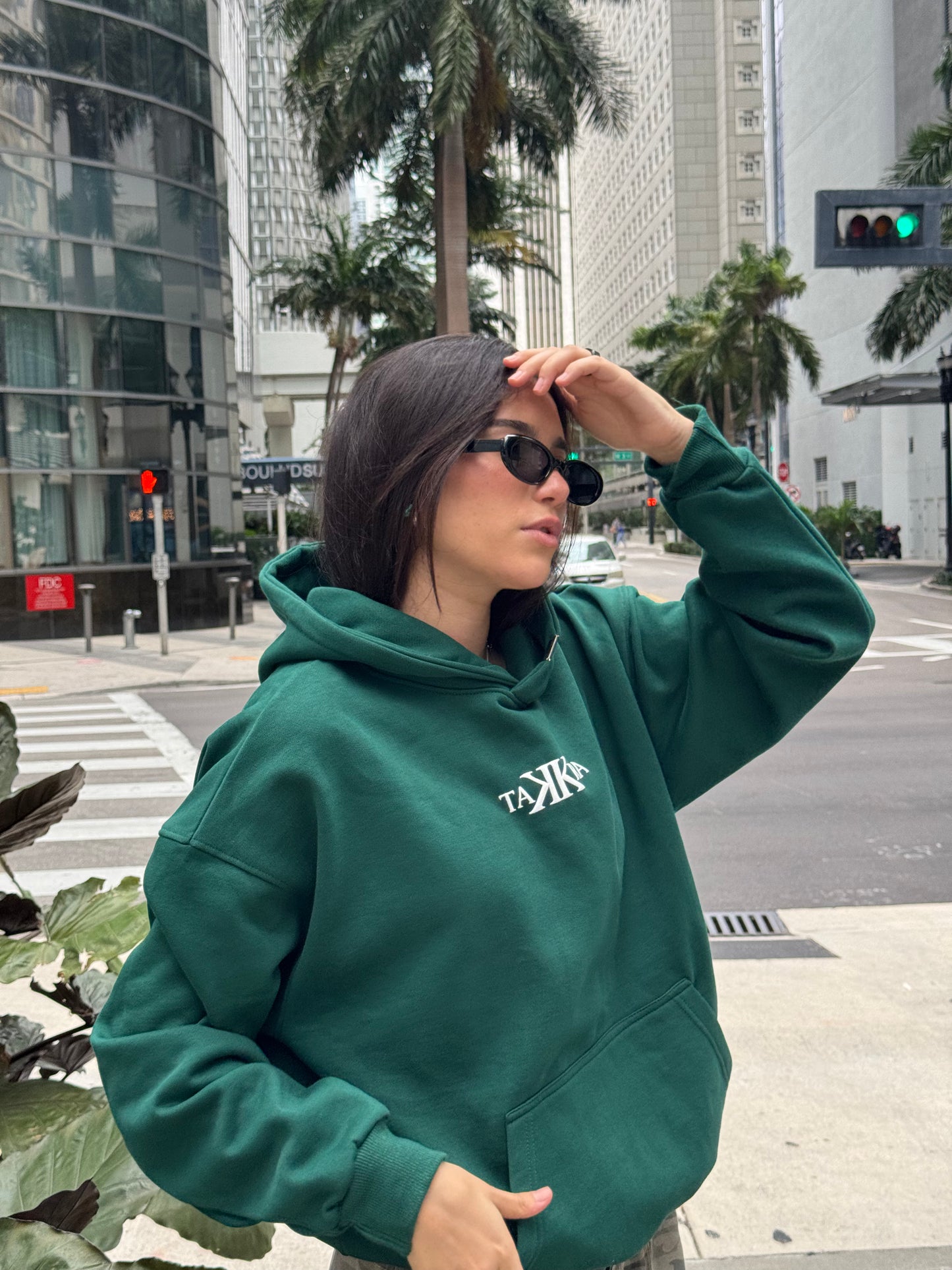 Wings Hoodie Forest Green