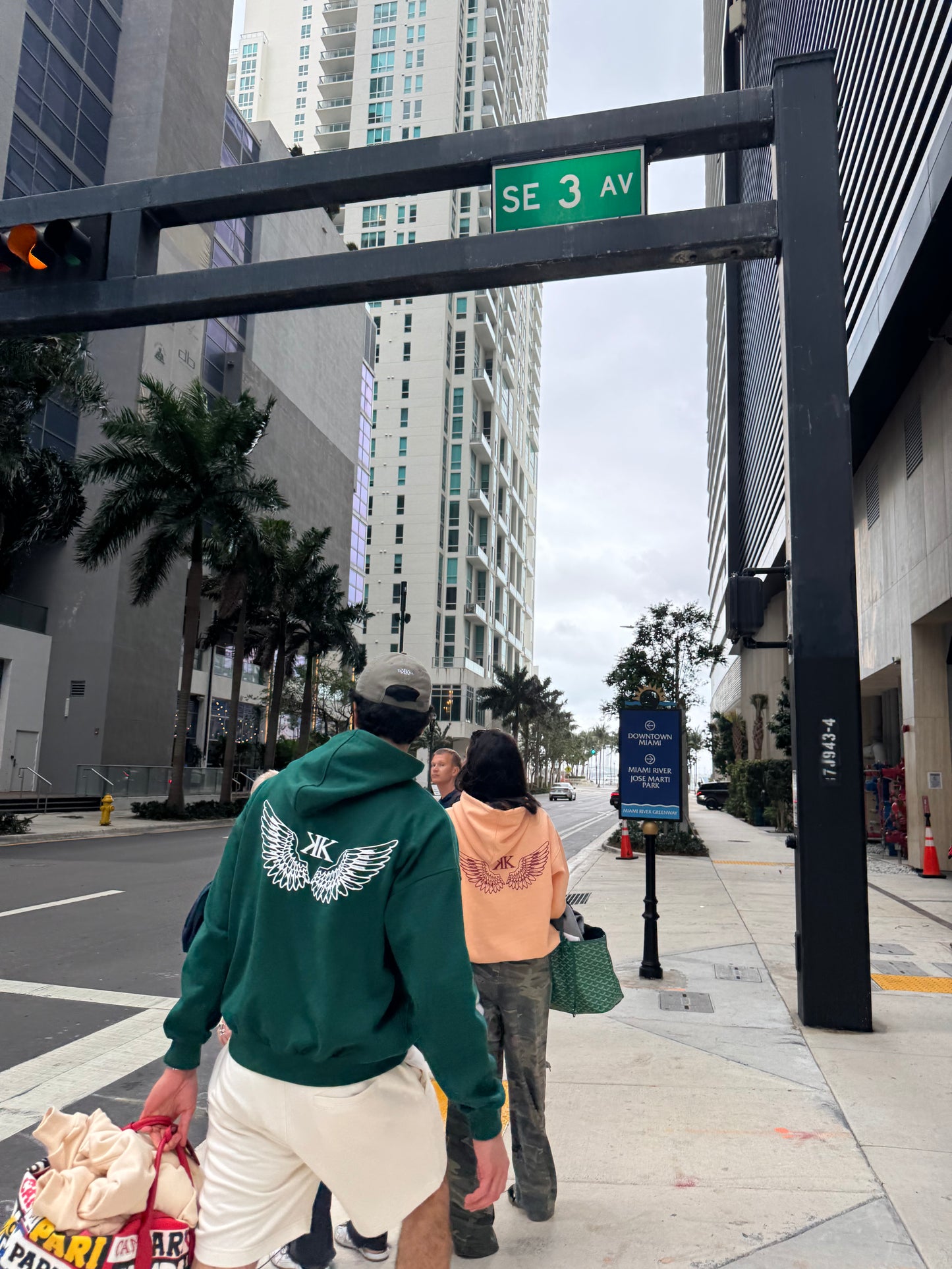 Wings Hoodie Forest Green