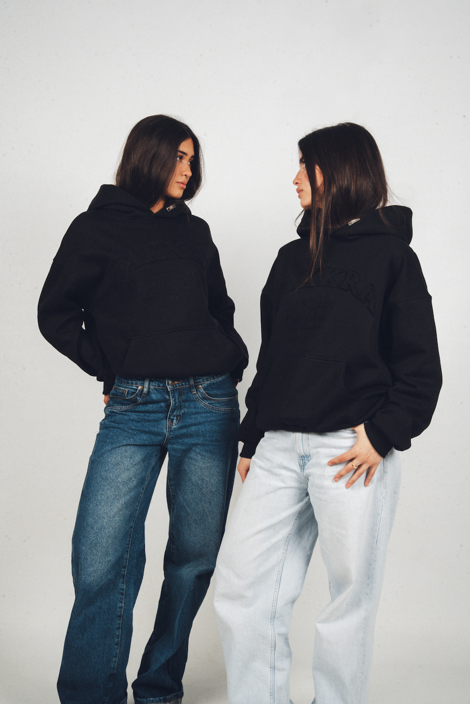 Distressed Hoodie Black