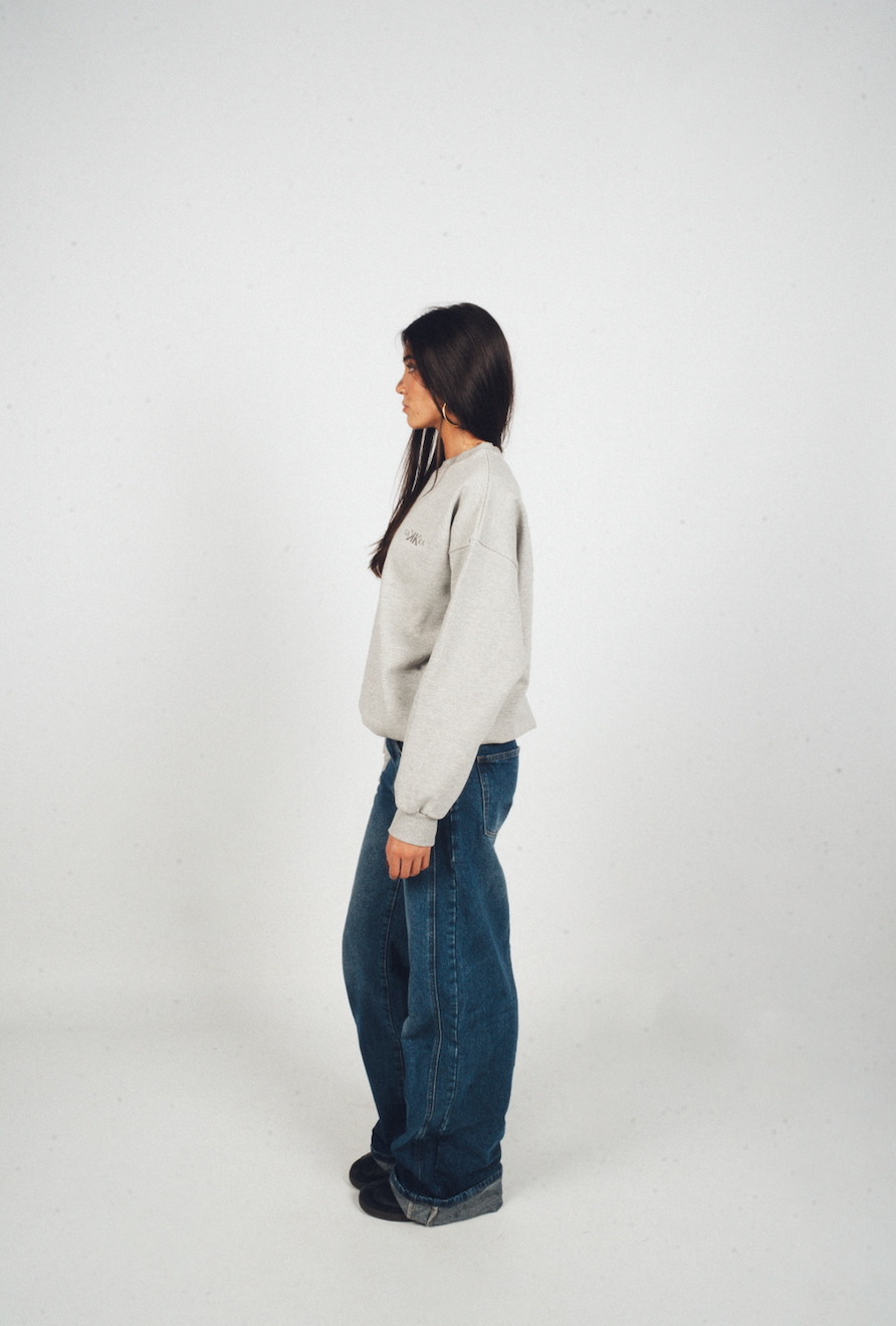 Embossed Crewneck Grey