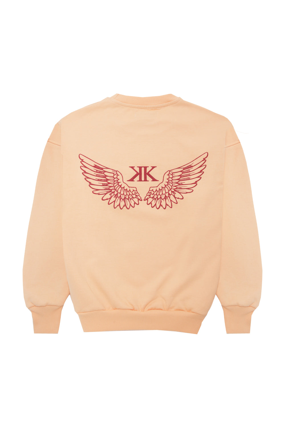 Wings Crewneck Peach Orange