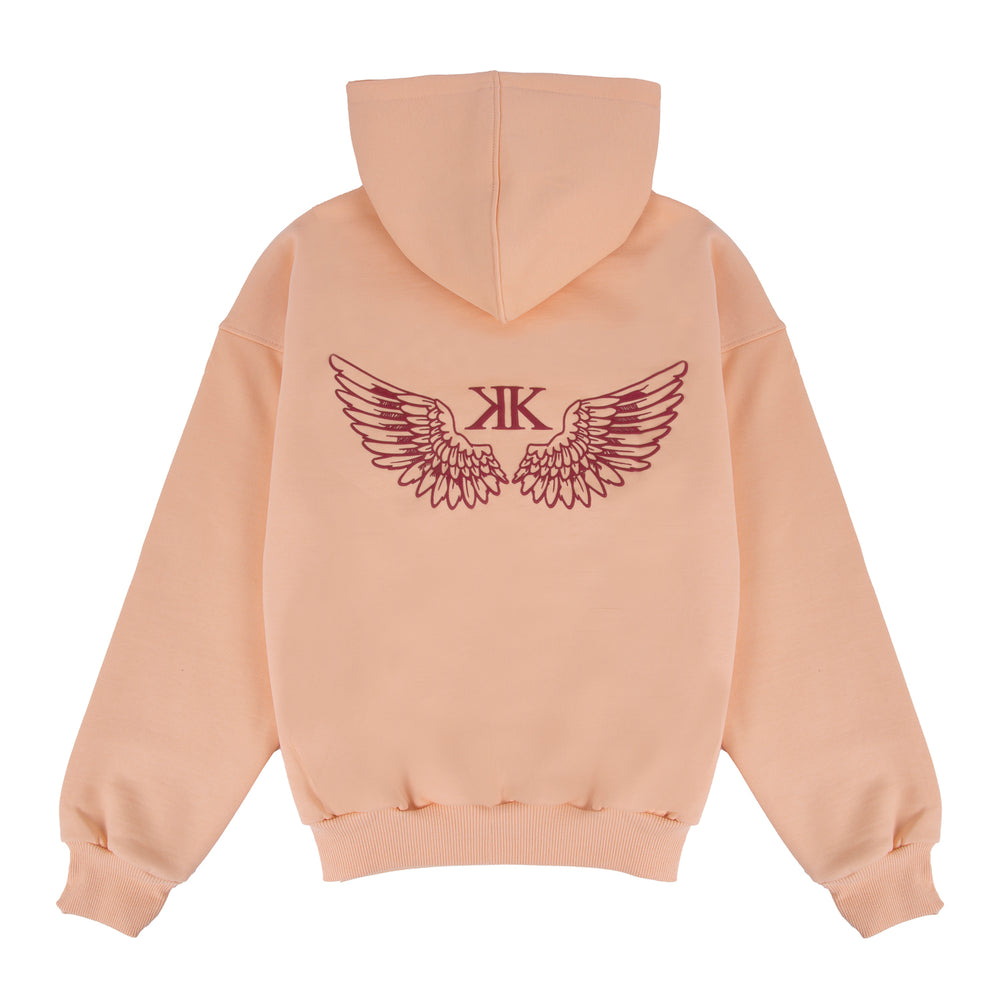 Wings Hoodie Peach Orange