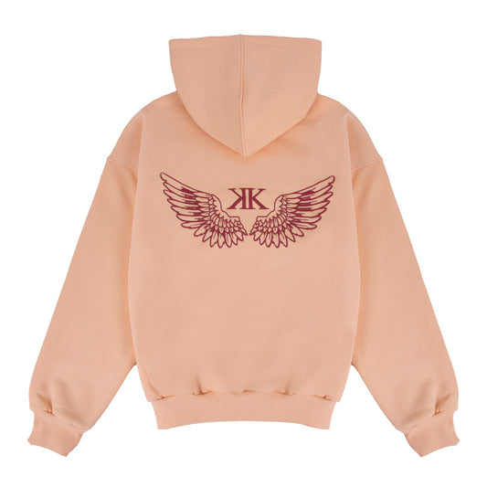 Wings Hoodie Peach Orange