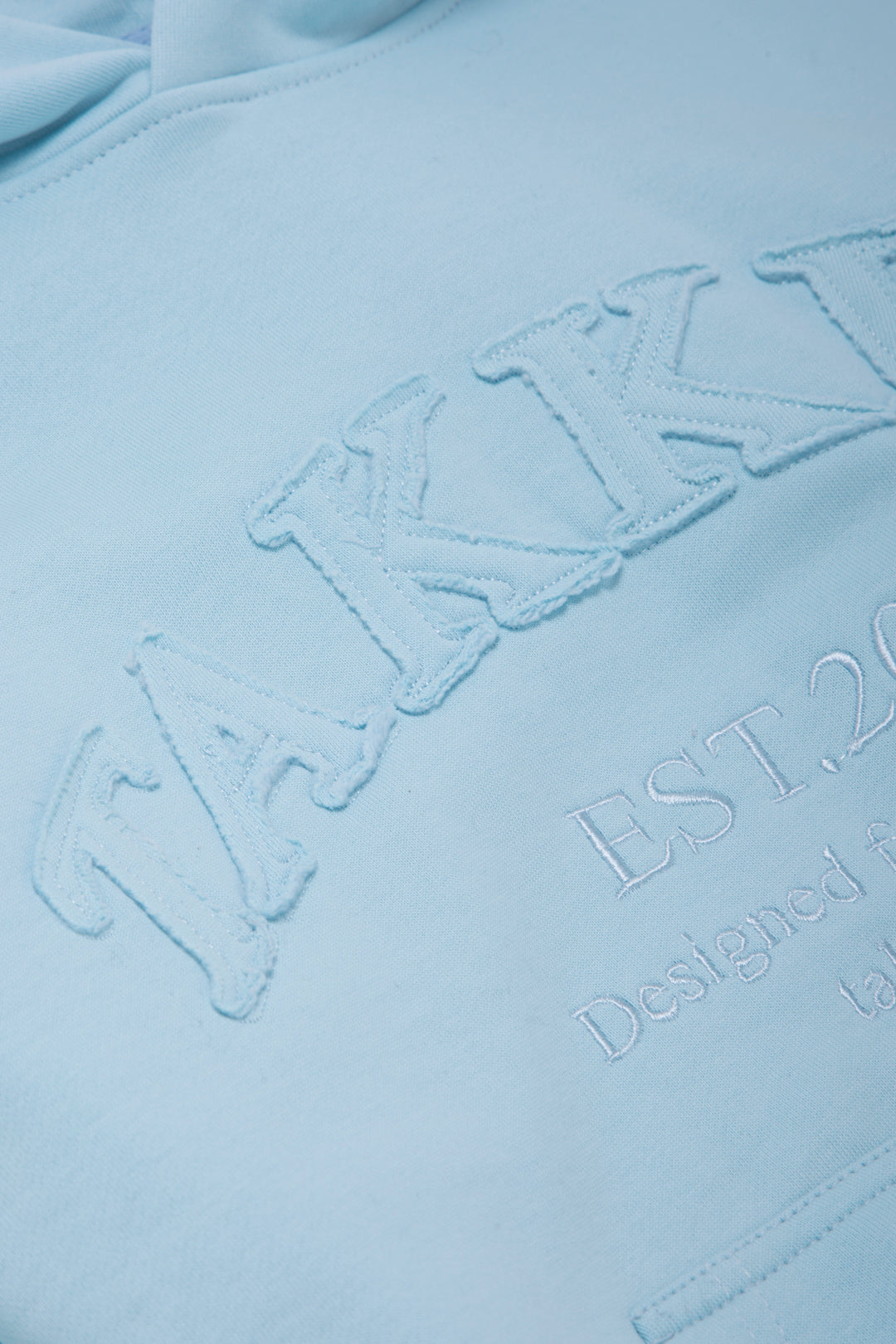 Distressed Hoodie Sky Blue