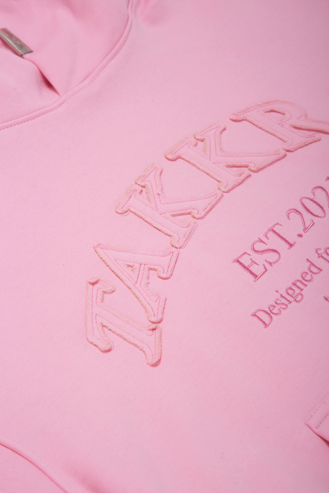 Distressed Hoodie Baby Pink