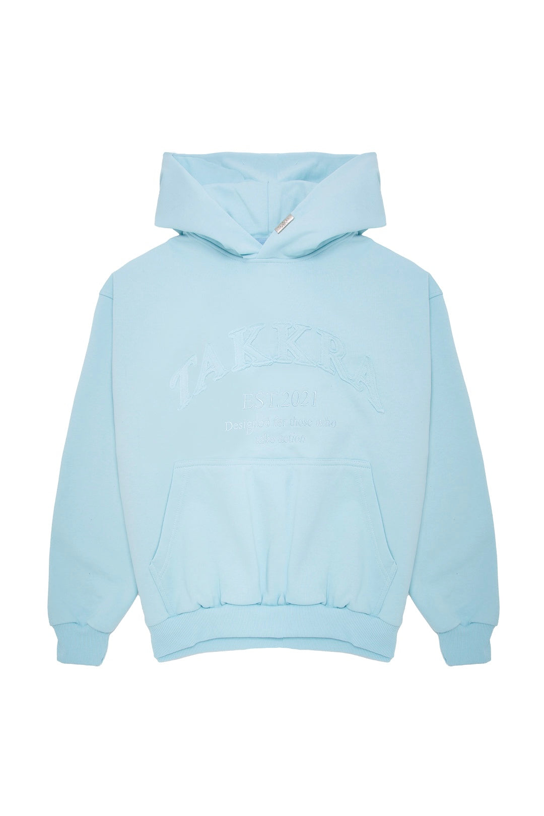Distressed Hoodie Sky Blue