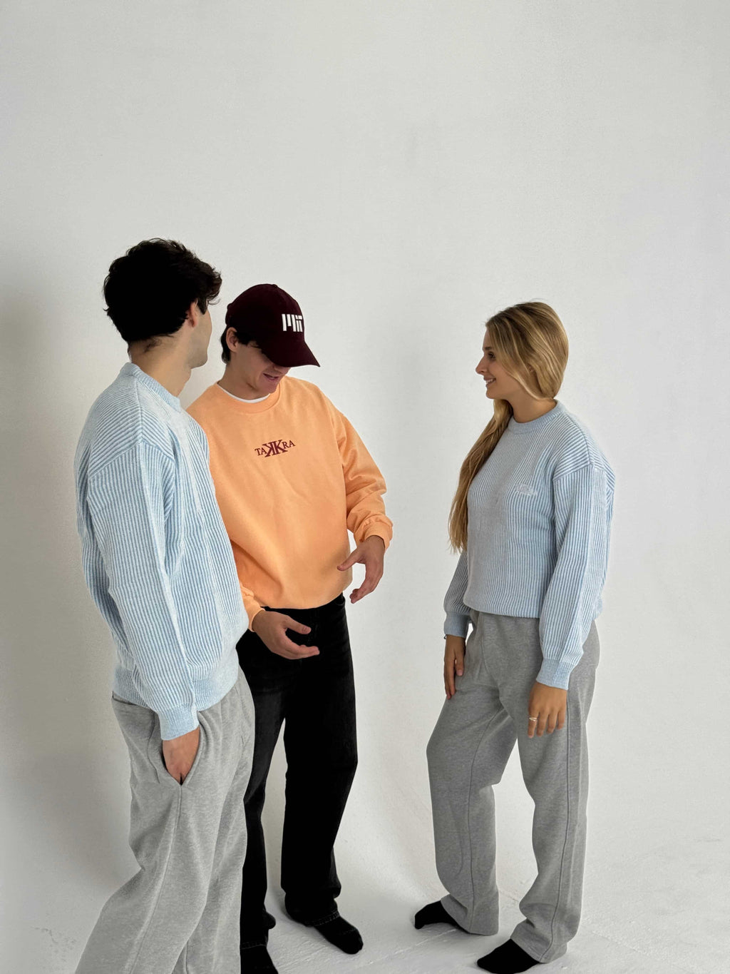 Striped Knitwear Blue