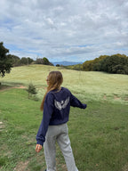 Wings Crewneck Navy Blue