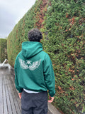 Wings Hoodie Forest Green