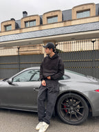 Distressed Hoodie Black
