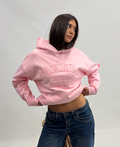Distressed Hoodie Baby Pink