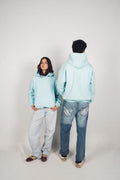 Distressed Hoodie Sky Blue