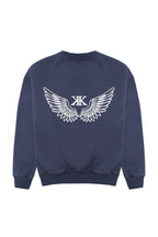Wings Crewneck Navy Blue