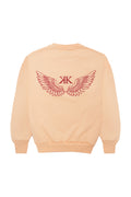 Wings Crewneck Peach Orange