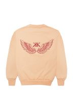 Wings Crewneck Peach Orange