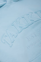 Distressed Hoodie Sky Blue