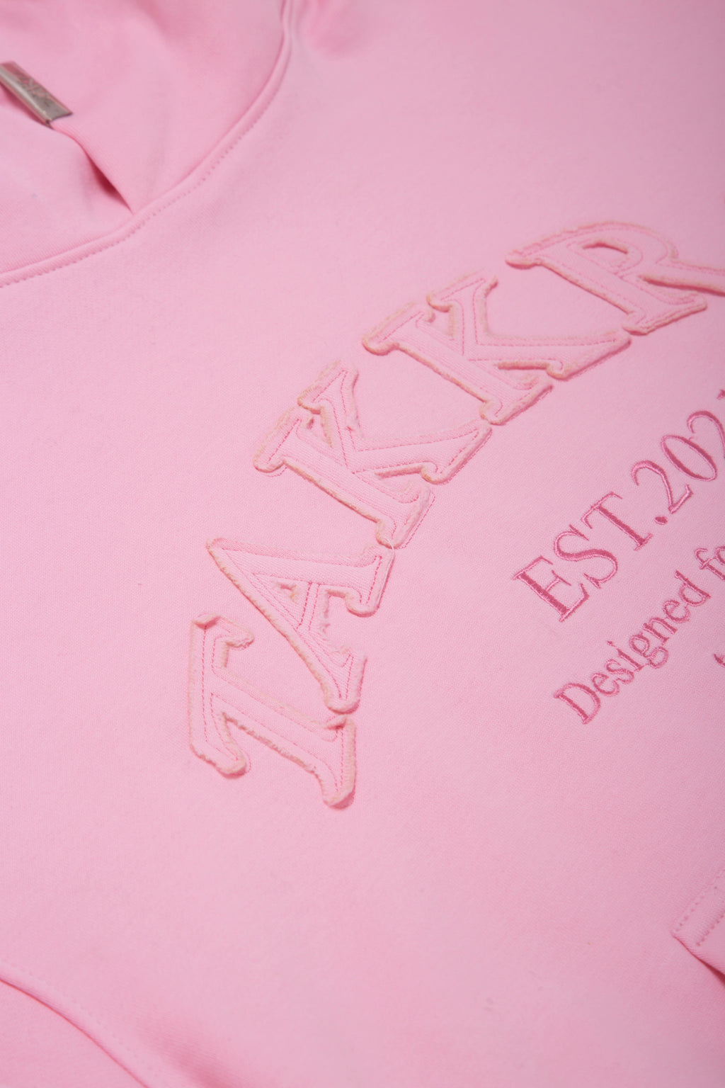 Distressed Hoodie Baby Pink