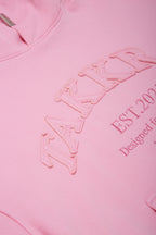 Distressed Hoodie Baby Pink